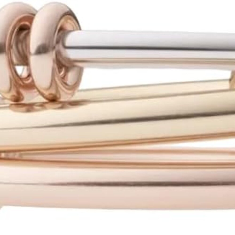 Elegant Stackable Trio Linked Ring - Hypoallergen… - image 1